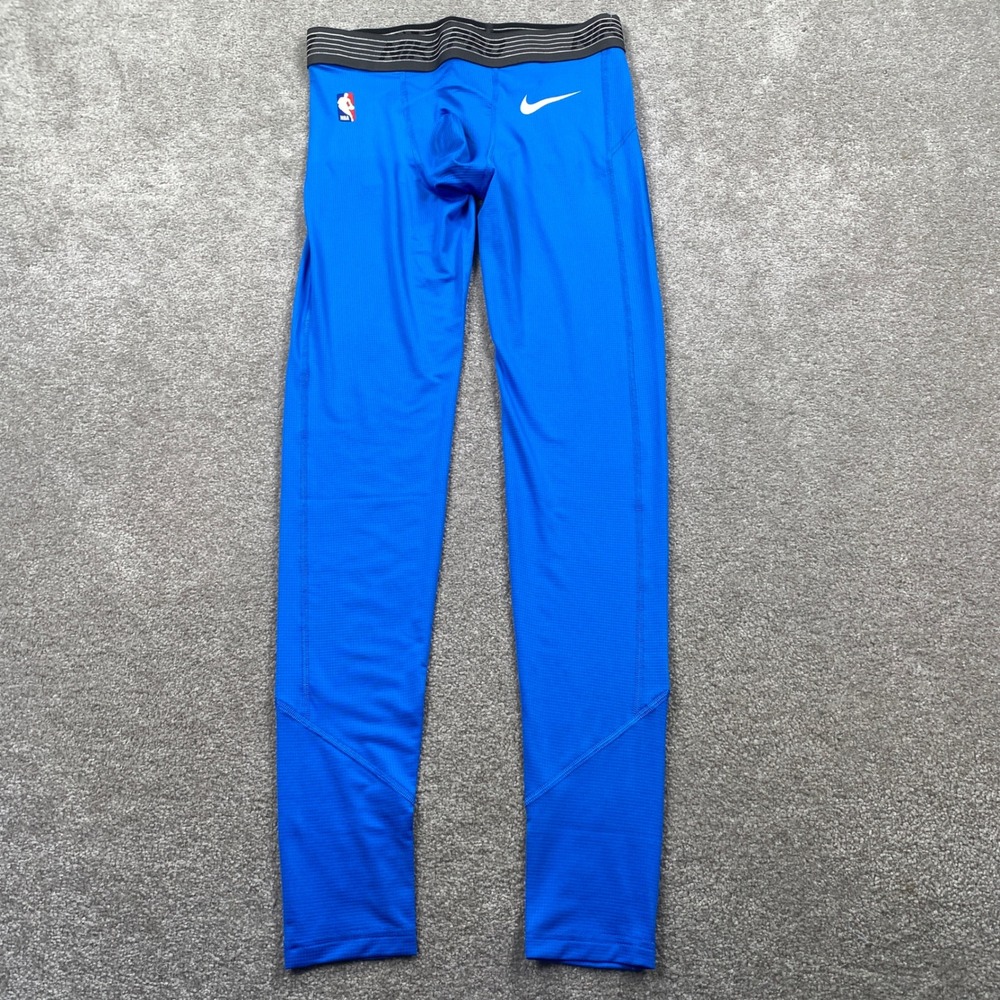 Nike NBA Dri-FIT Compression Tights Mens Medium Tall Blue Basketball Leggings